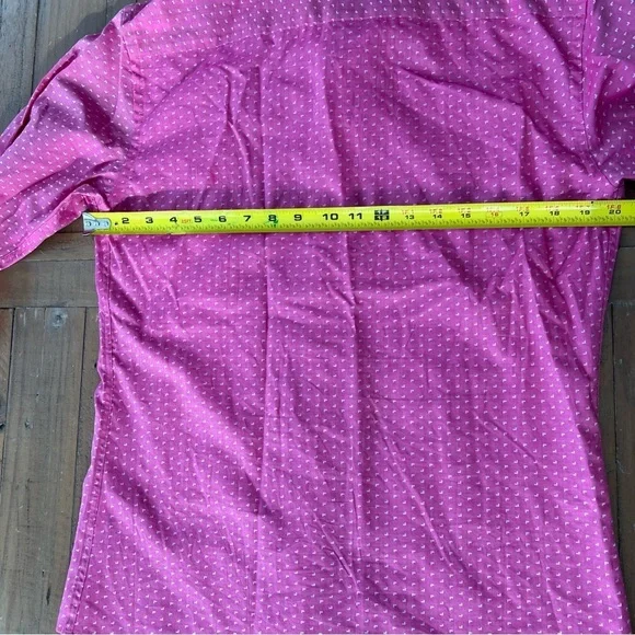 Bertigo pink slip cuff floral button down shirt men’s medium - Picture 8 of 10